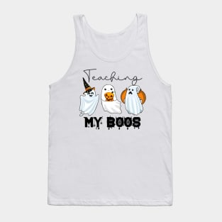 Teaching My Boos Halloween Teacher Kindergarten Teacher Shirt Tank Top